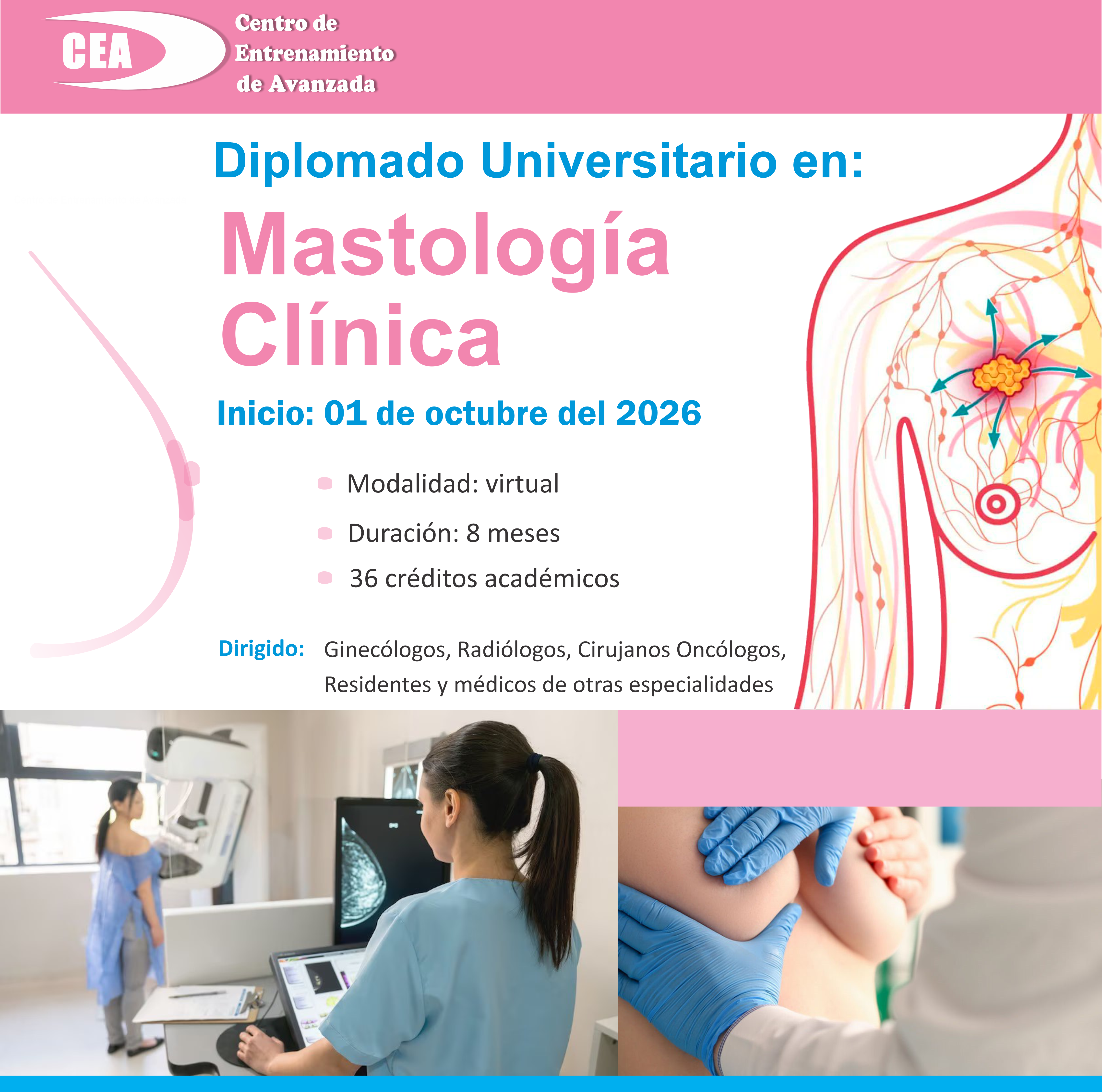 DIPLOMADO DE MASTOLOGÍA CLÍNICA OCTUBRE 2026